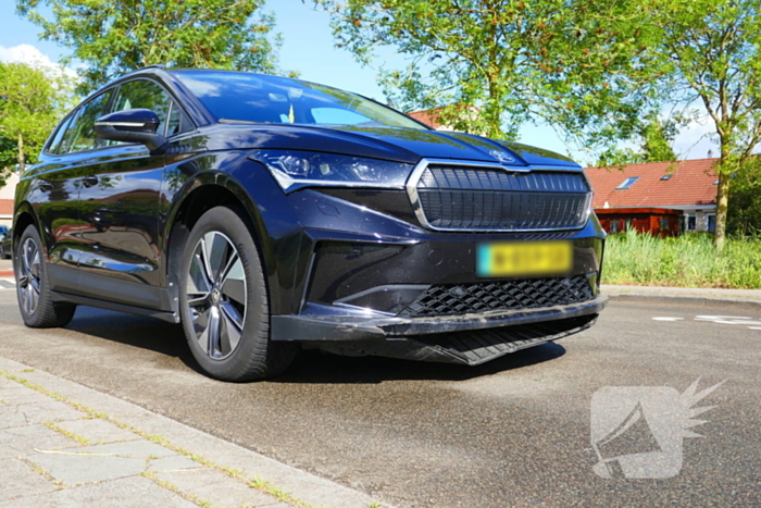 Ongeval tussen auto en scooterrijder