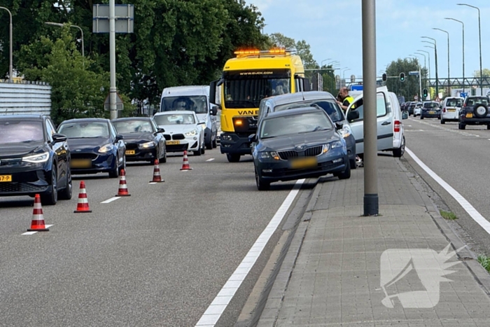 Kettingbotsing op provinciale weg