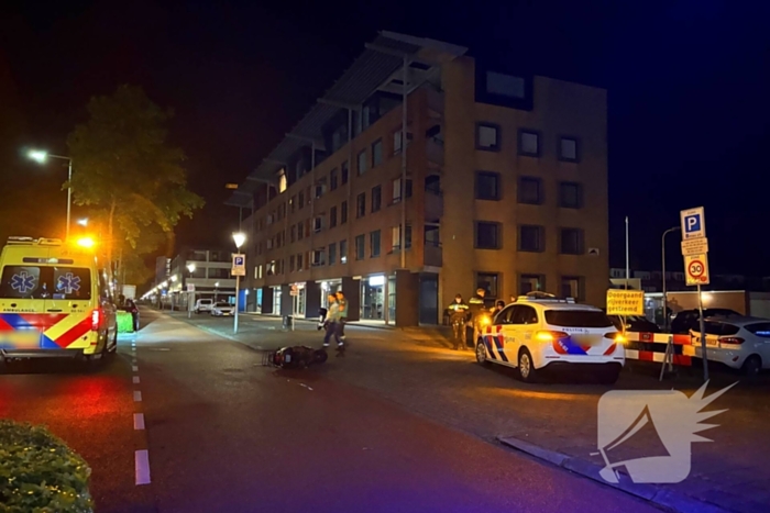 Botsing tussen auto en scooter