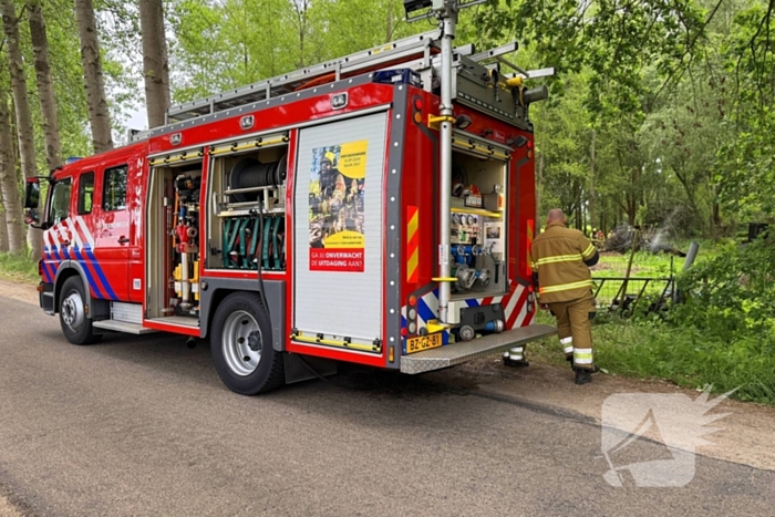 Afvalbrand snel geblust door brandweer