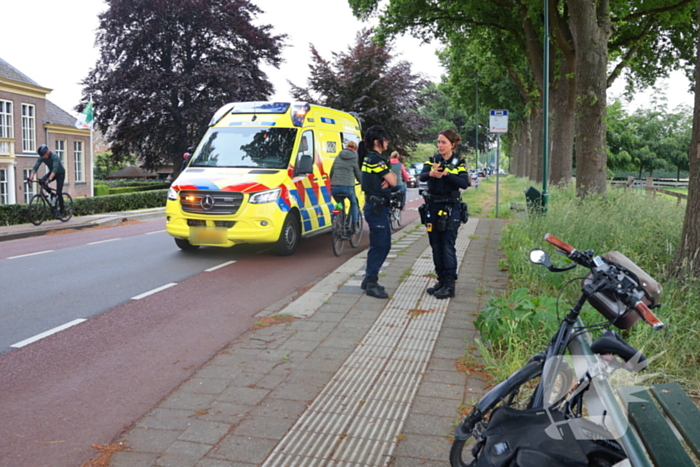 Fietser gewond bij aanrijding met motor