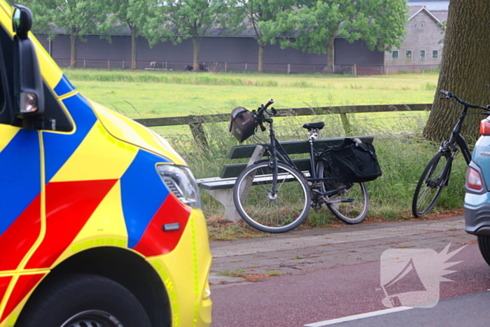 Fietser gewond bij aanrijding met motor