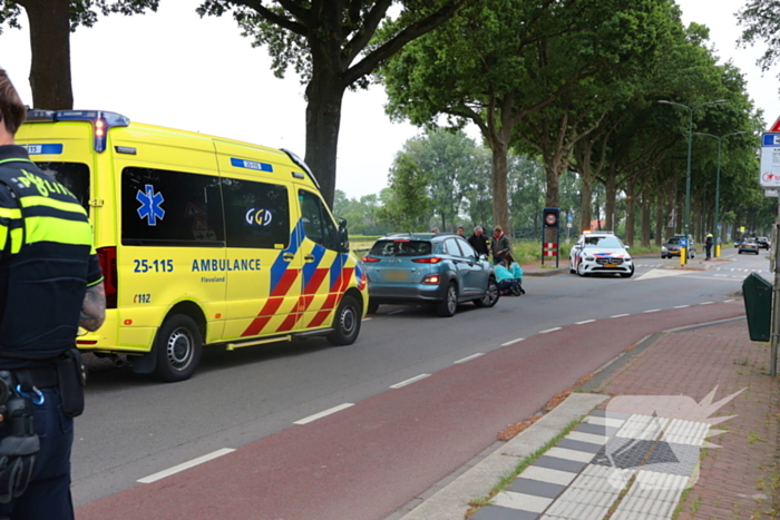 Fietser gewond bij aanrijding met motor