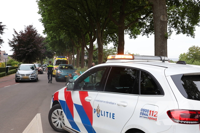 Fietser gewond bij aanrijding met motor