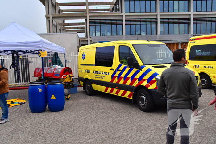 Drukte tijdens grote hulpverleningsdemonstratie