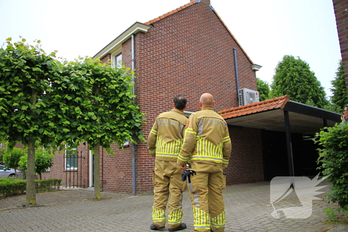 Zwaluw gered door brandweer