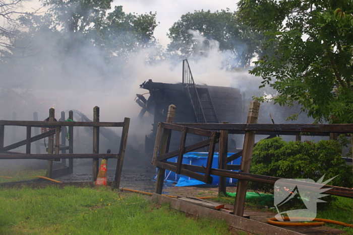 Veel rookontwikkeling bij schuurbrand