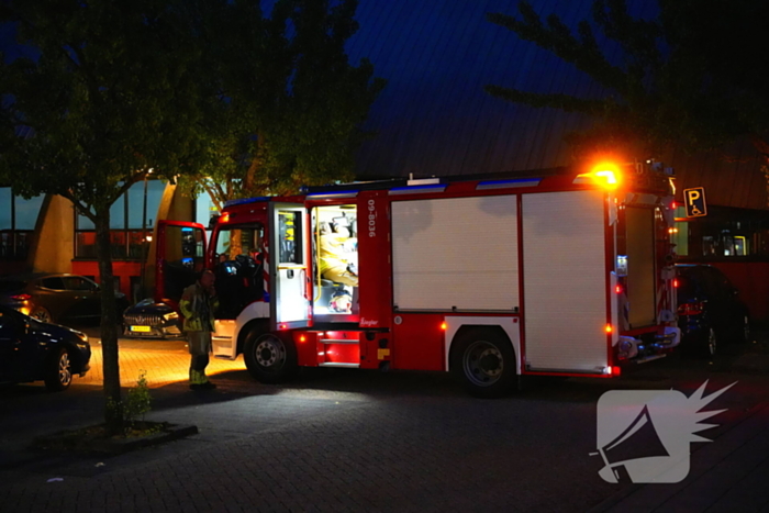 Brand op schoolplein snel geblust