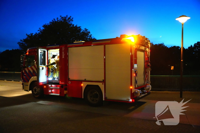 Brand op schoolplein snel geblust