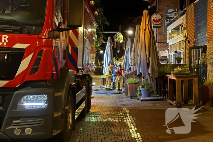 Geluidinstallatie vat vlam in club