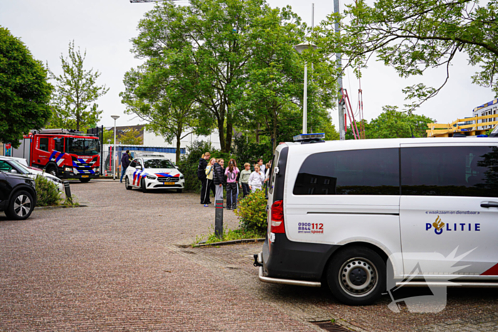 Brandalarm tijdens verbouwing school