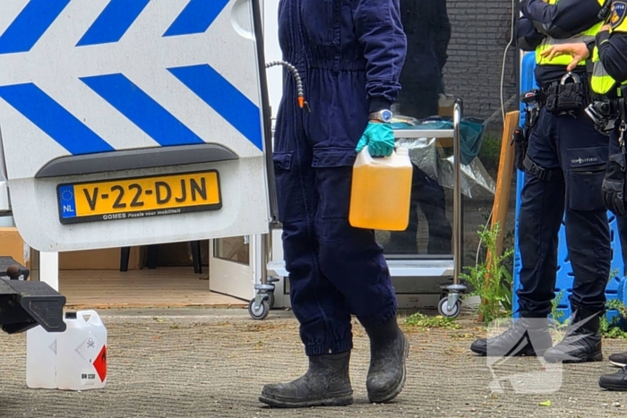 Aanhouding na vondst grondstoffen voor drugs