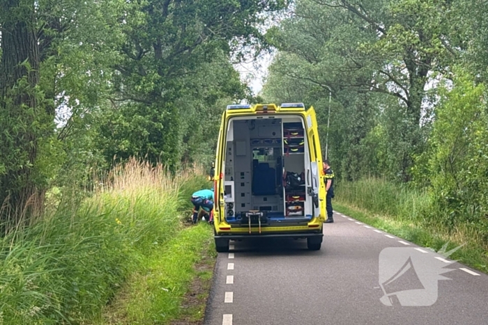 Racefietser raakt gewond bij ongeval