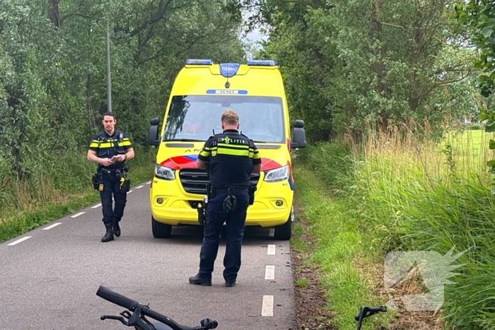 Racefietser raakt gewond bij ongeval