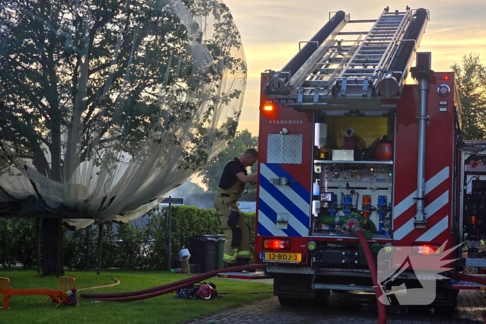 Snel ontwikkelende brand veroorzaakt schade