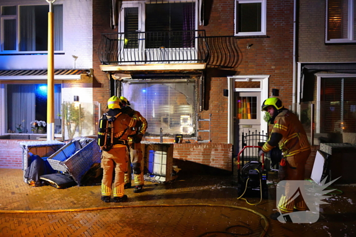 Flinke brand zorgt voor schade aan woning