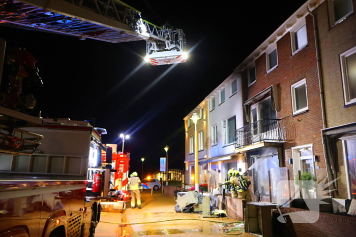 Flinke brand zorgt voor schade aan woning