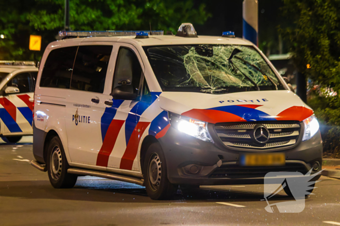 Politie schept fietser tijdens spoedrit