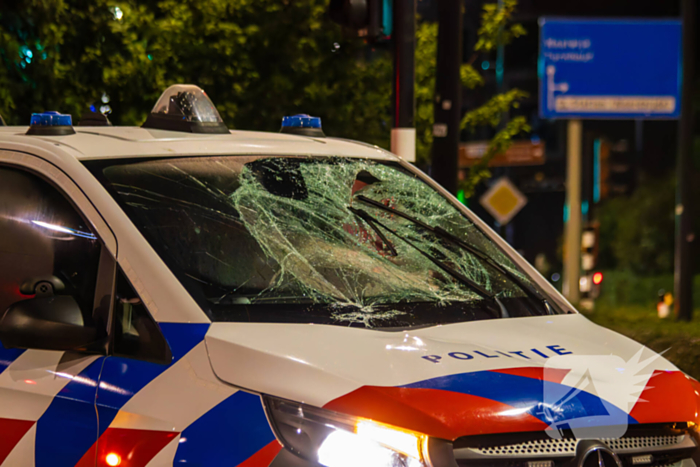 Politie schept fietser tijdens spoedrit