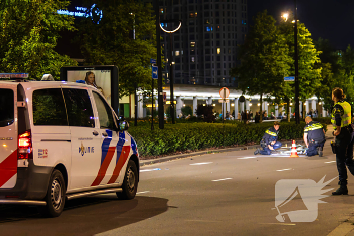 Politie schept fietser tijdens spoedrit