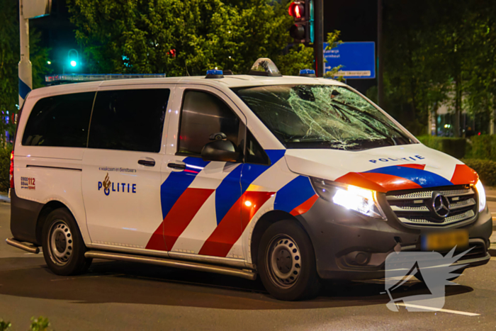 Politie schept fietser tijdens spoedrit