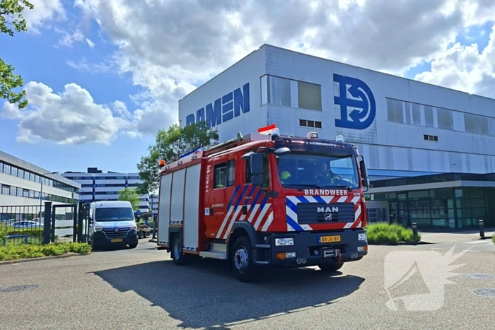 Stoom voor rook aangezien op schip