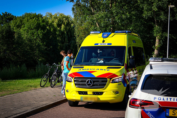 Fietser raakt gewond bij val
