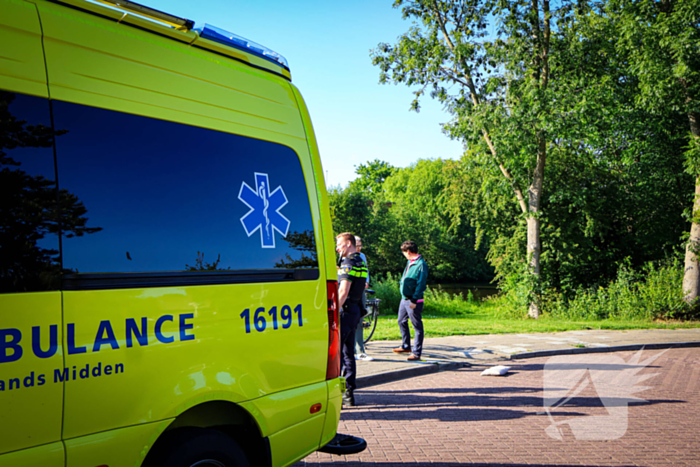 Fietser raakt gewond bij val