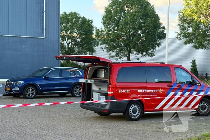 Ammoniaklek bij bedrijf