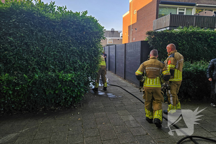 Kleine brand geblust bij barbecue