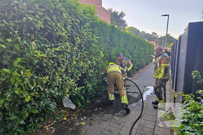 Kleine brand geblust bij barbecue