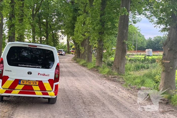Botsing tussen trein en voertuig