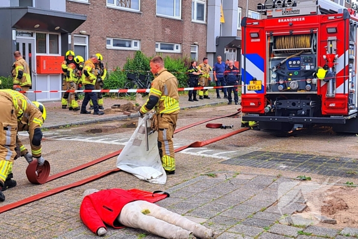 Brandweer ontdekt gaslekkage tijdens oefening