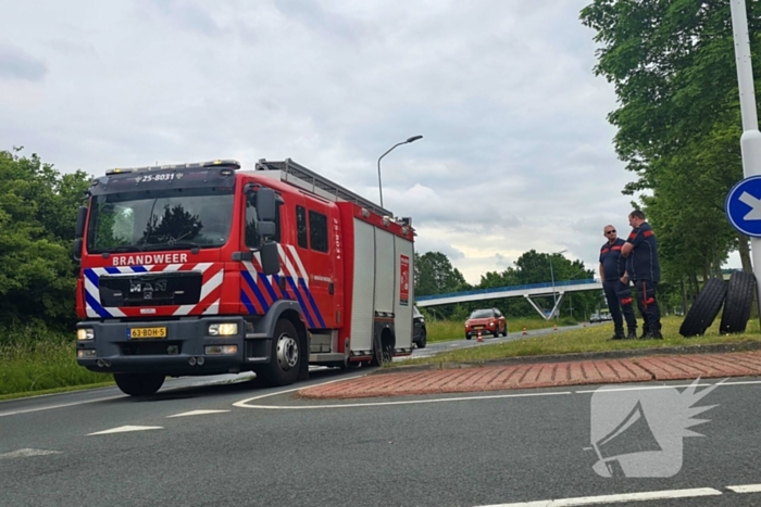 Brandweerwagen verliest wielen tijdens spoed