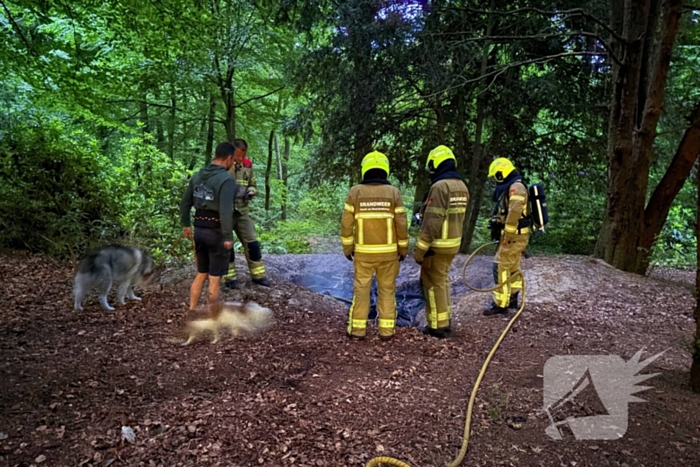 Brandweer ingezet voor bosbrand