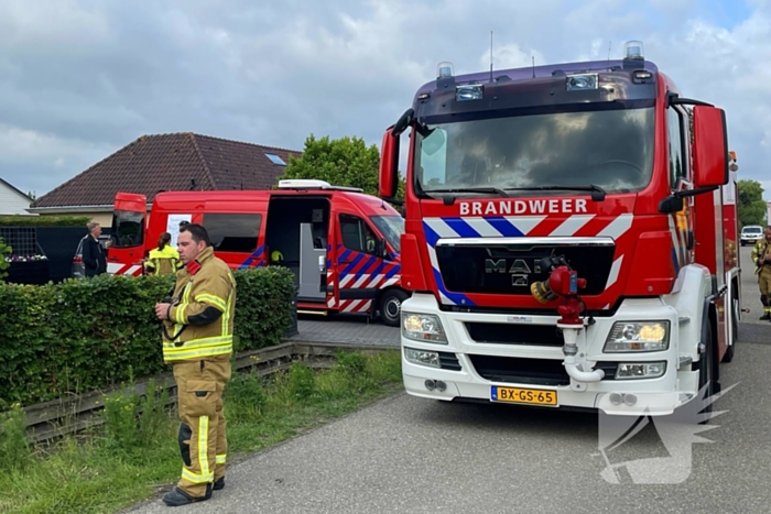 Rookoverlast door brand in bijgebouw