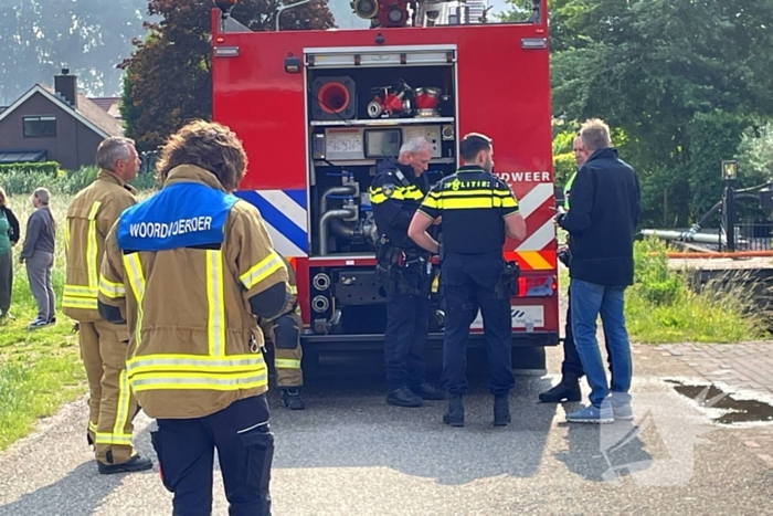 Rookoverlast door brand in bijgebouw