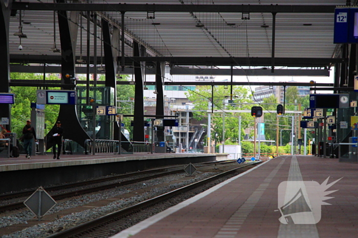 Staking legt treinverkeer stil