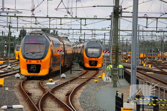 Staking legt treinverkeer stil