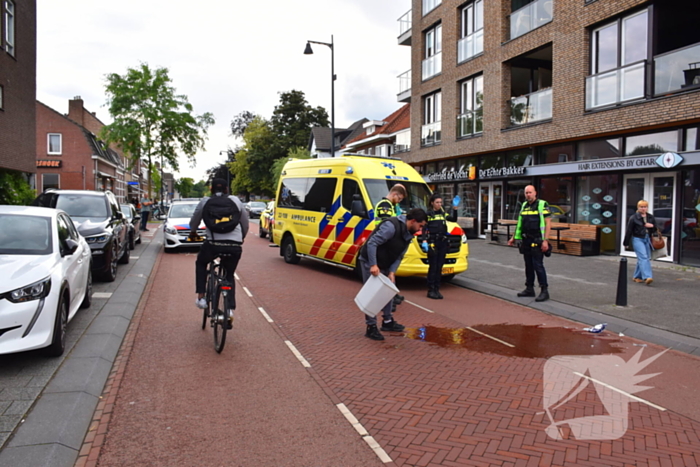 Traumahelikopter landt na val