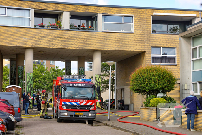 Brand in tuinschuur geblust zonder gewonden
