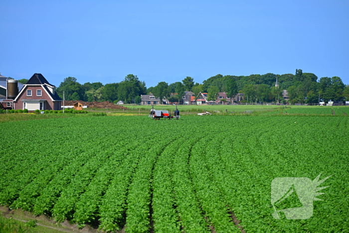 Minirooimachine belandt in vaart