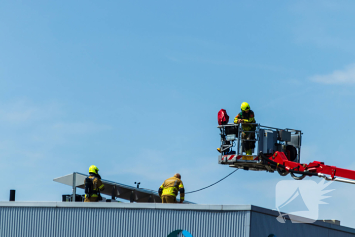 Kastbrand op dak snel geblust