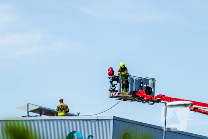 Kastbrand op dak snel geblust