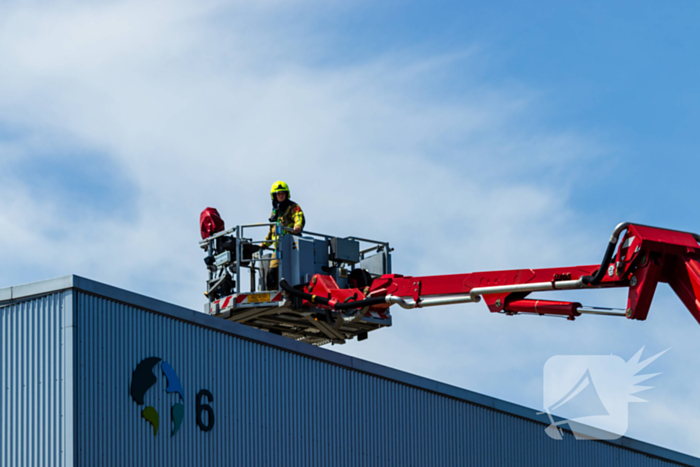 Kastbrand op dak snel geblust