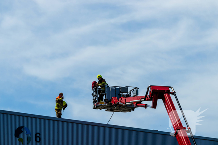 Kastbrand op dak snel geblust