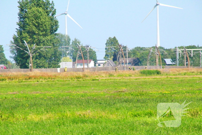 Bermbrand legt treinverkeer stil