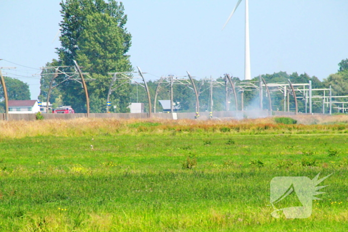 Bermbrand legt treinverkeer stil