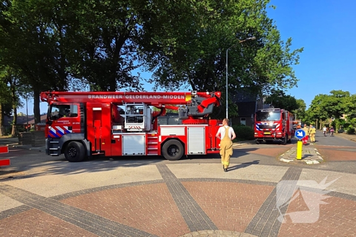 Brandweer verwijdert gevaarlijke hangende tak