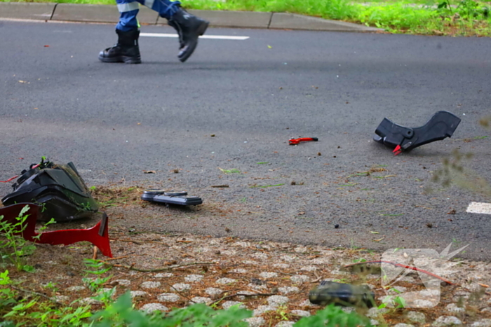 Motorrijder gewond na eenzijdig ongeval